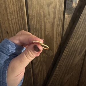 18K Gold Stackable Women's Wedding Band / Ring